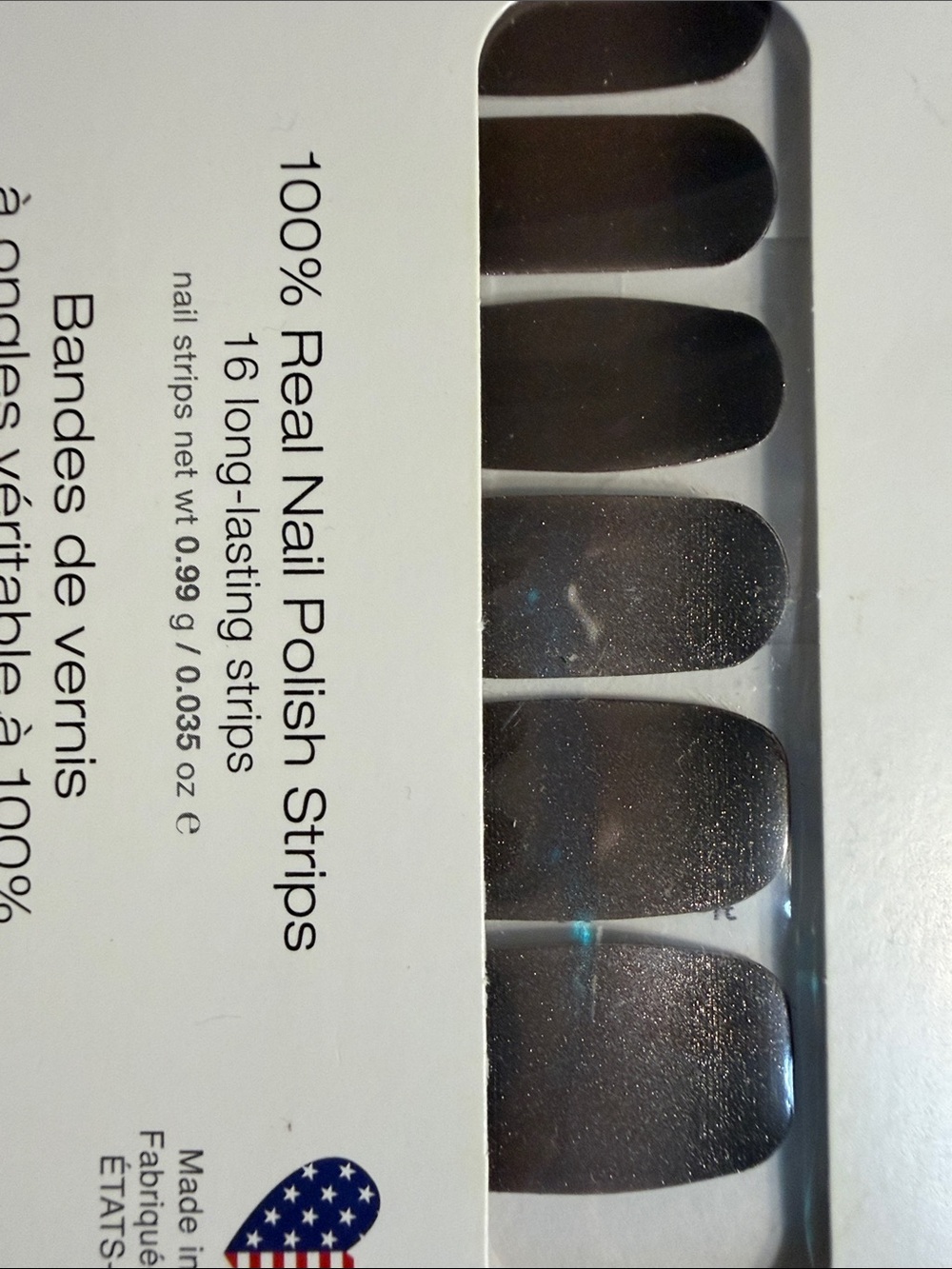 Color Street Black Nail Polish Strips - Glossy Black Set